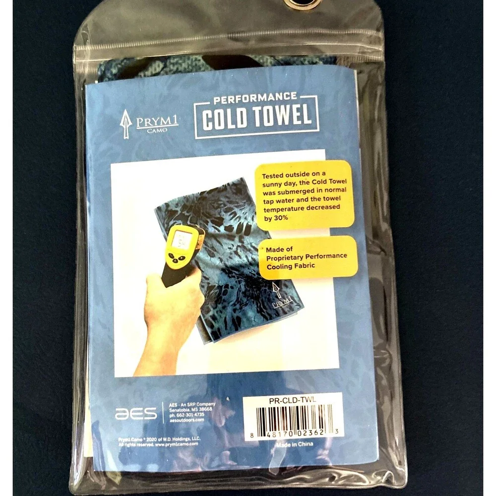 Prym 1 Camo Performance Cooling Towel Blue Camo 12